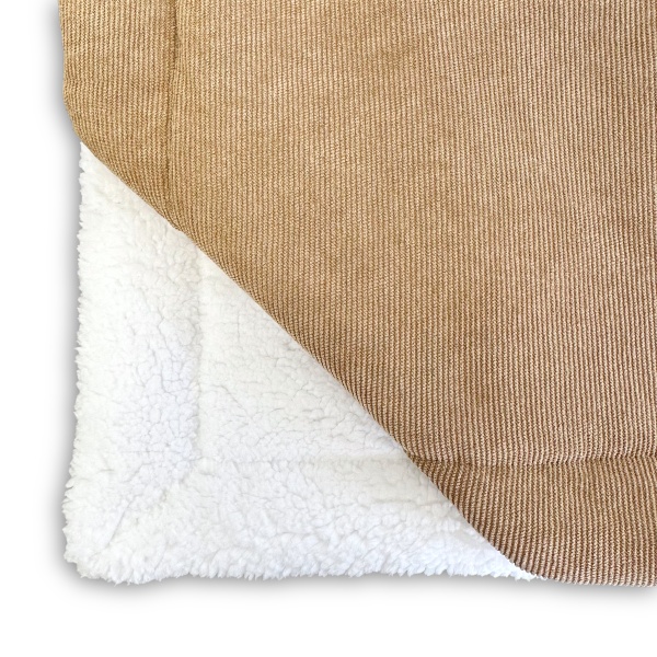 Beige Corduroy Luxury Dog Blanket